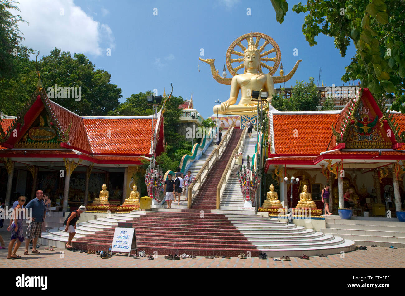 The Big Buddha temple and landmark is located on the Northeast side of