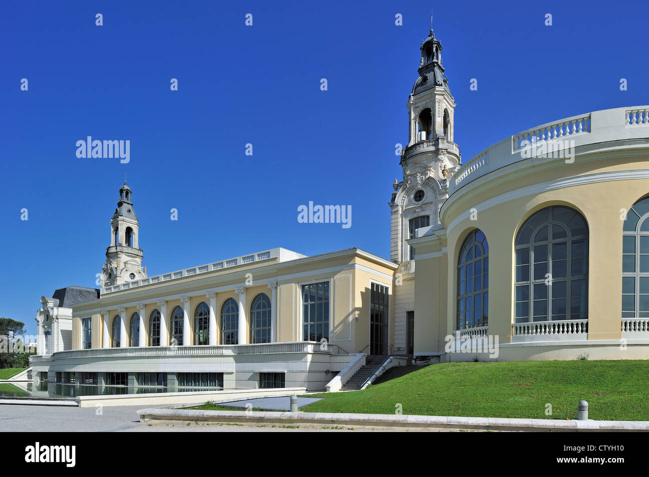 The palace Palais Beaumont, conference centre in Pau, Pyrenees, France Stock Photo