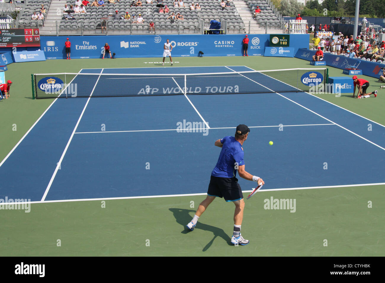 tennis game atp world tour match players Stock Photo