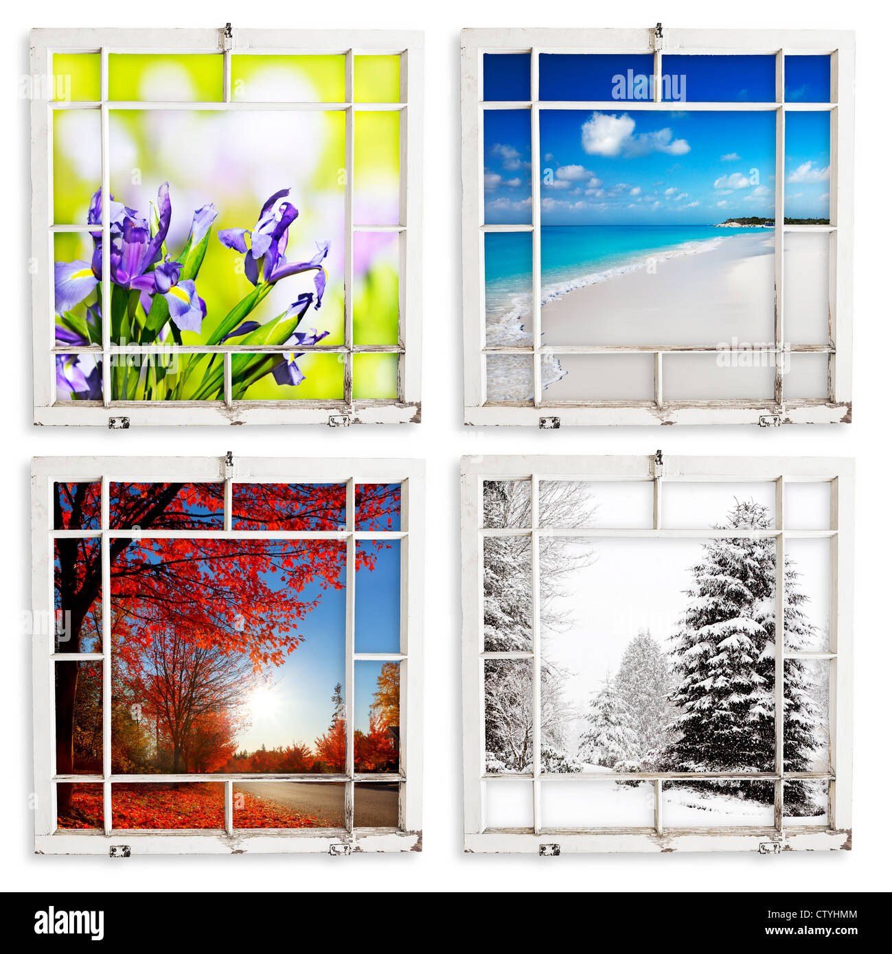 Four Window Frames High Resolution Stock Photography and Images - Alamy