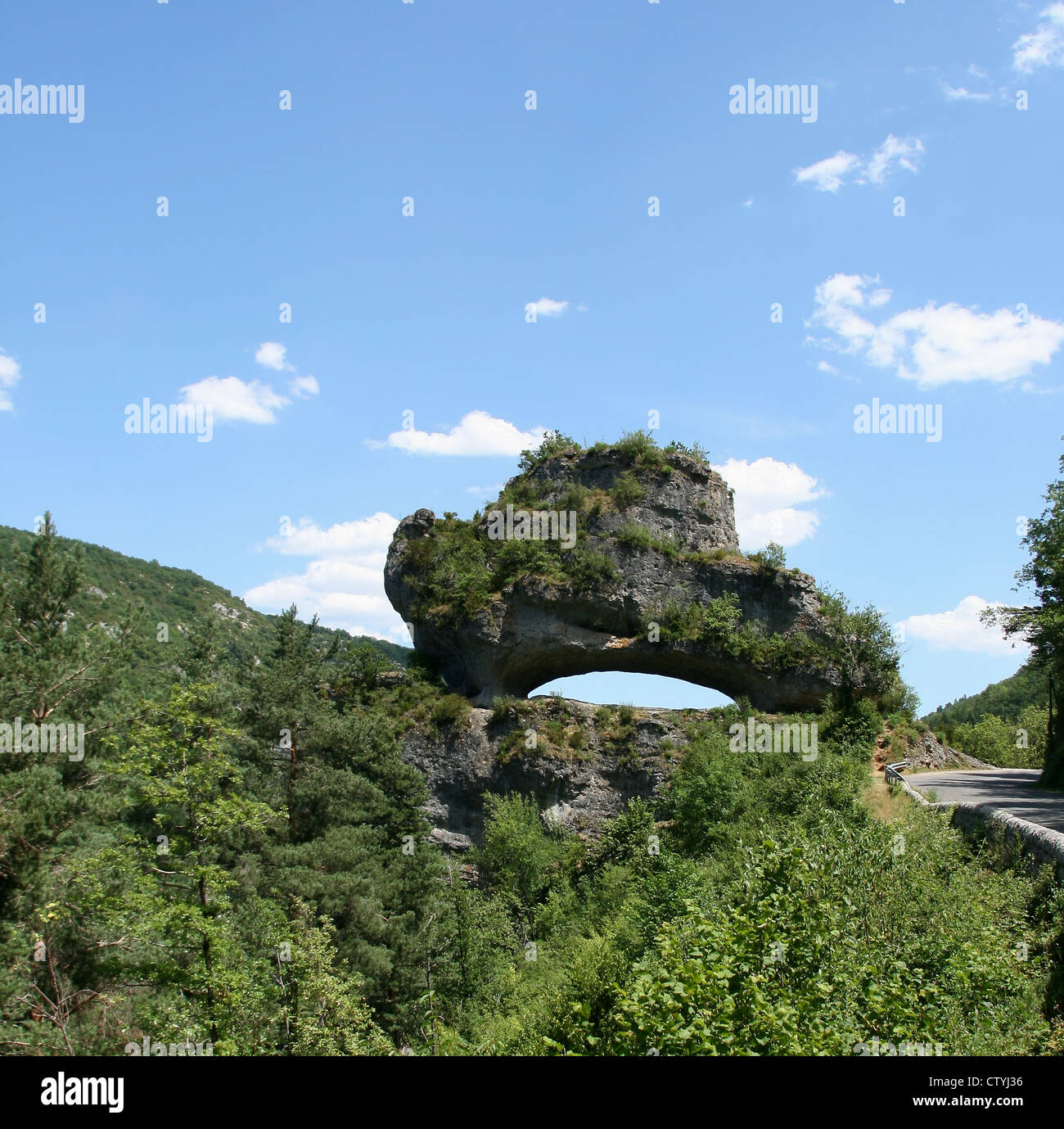Tourism.Nature.Rock.France.Lozère.Languedoc-Roussillon. Stock Photo