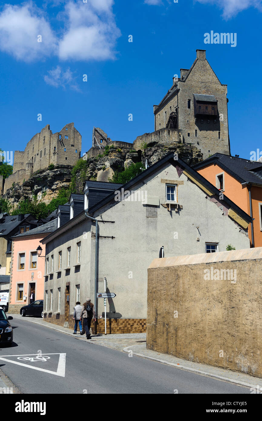 Castle (11.c.) in Larochette, Luxemburg Stock Photo - Alamy