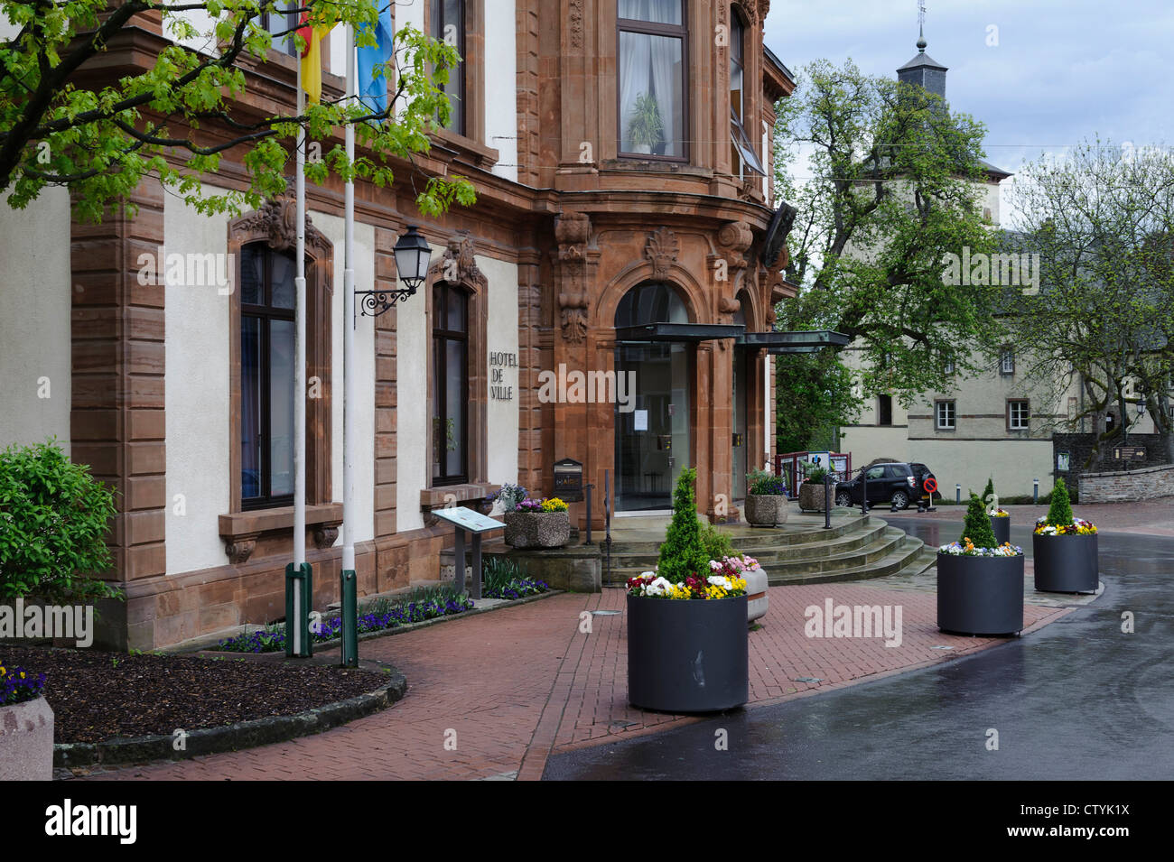Townhall in Wiltz, Luxembourg Stock Photo Alamy