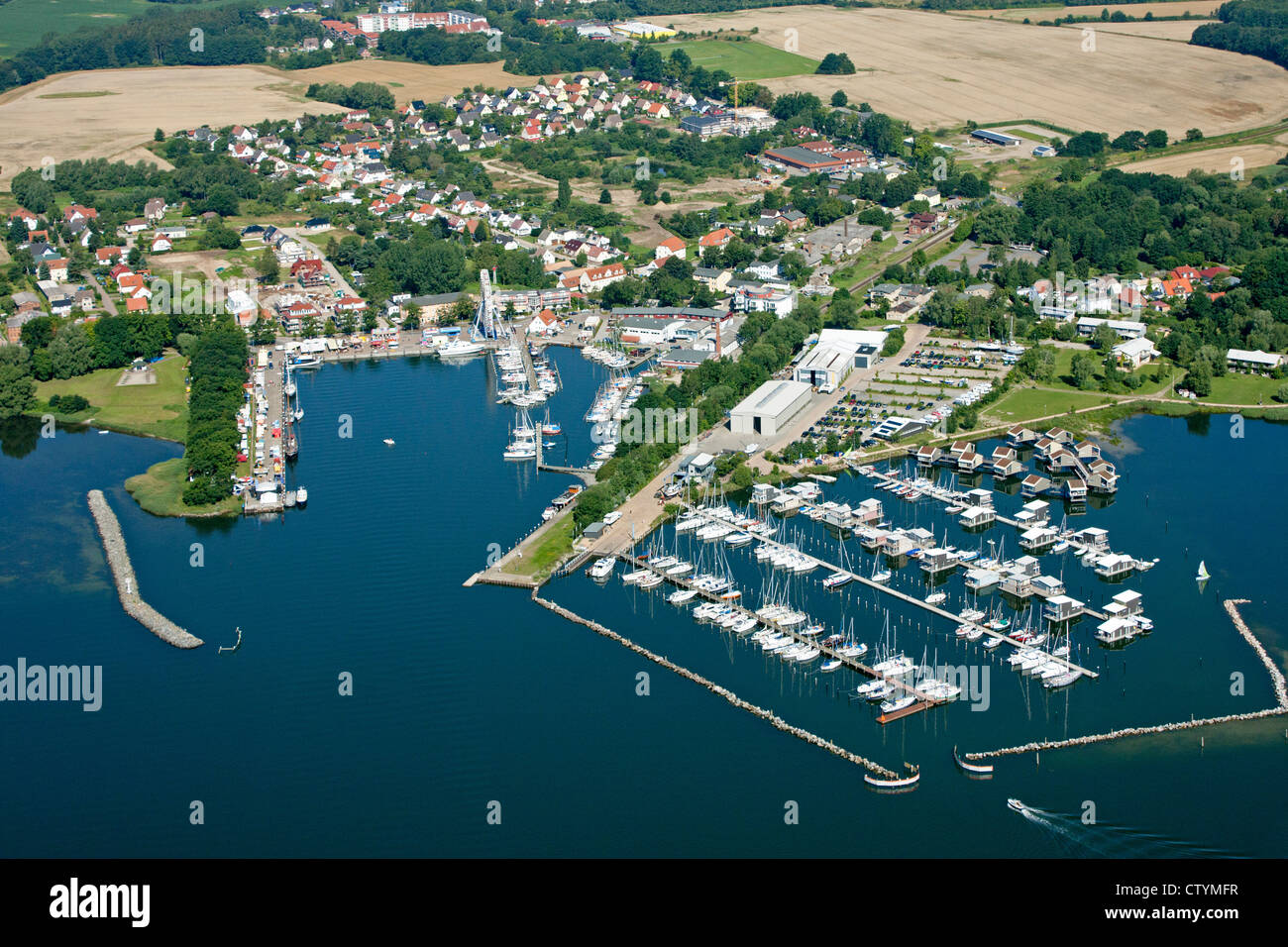 aerial photo of Lauterbach, Putbus, Ruegen Island, Baltic Sea Coast