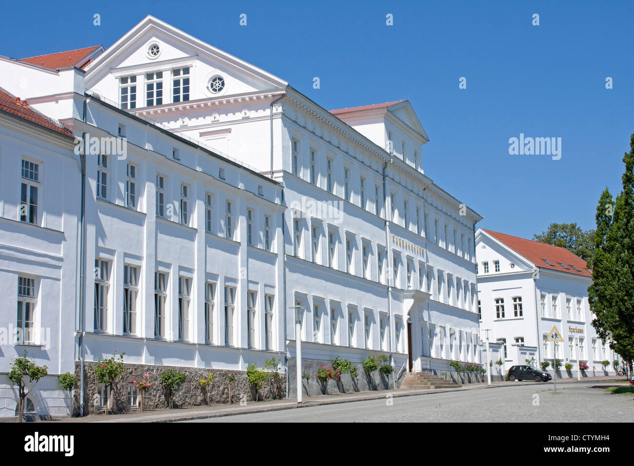 Paedagogium at the Circus, Putbus, Ruegen Island, Baltic Sea Coast, Mecklenburg-West Pomerania, Germany Stock Photo