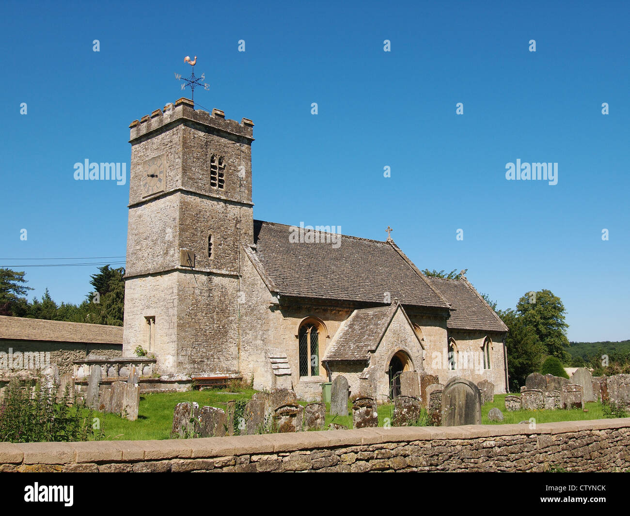 Farmington, Gloucestershire, All Saints Church Stock Photo