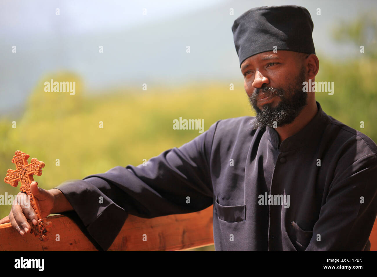 Orthodox Christian priest, in Ethiopia Stock Photo