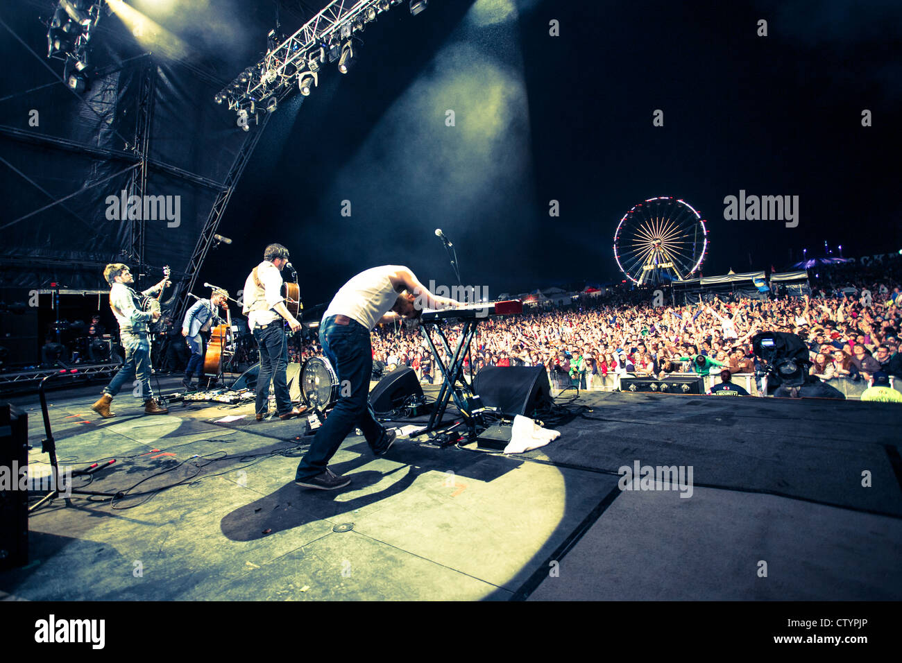 Mumford and Sons at Rockness Festival 2012 Stock Photo