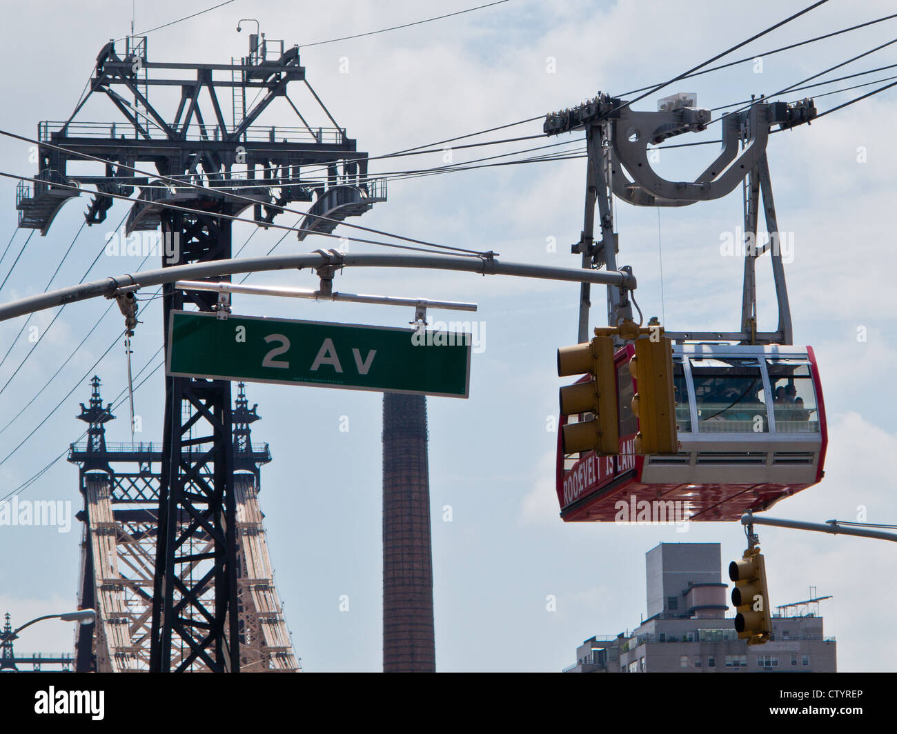 Roosevelt Island cable car Stock Photo Alamy