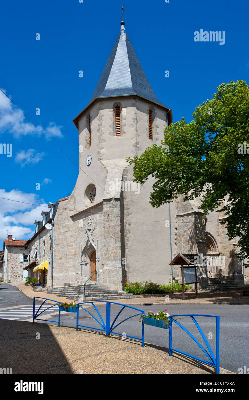 St Mathieu Church, Haute-Vienne, France Stock Photo