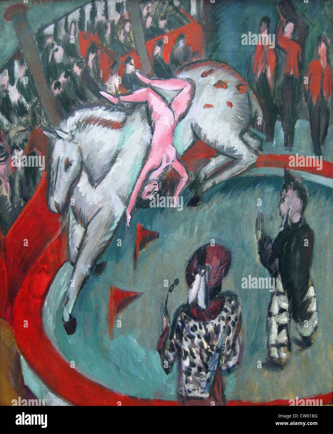 Ernst Ludwig Kirchner The circus equestrienne 1913 Pinakothek der Moderne - Münken Stock Photo