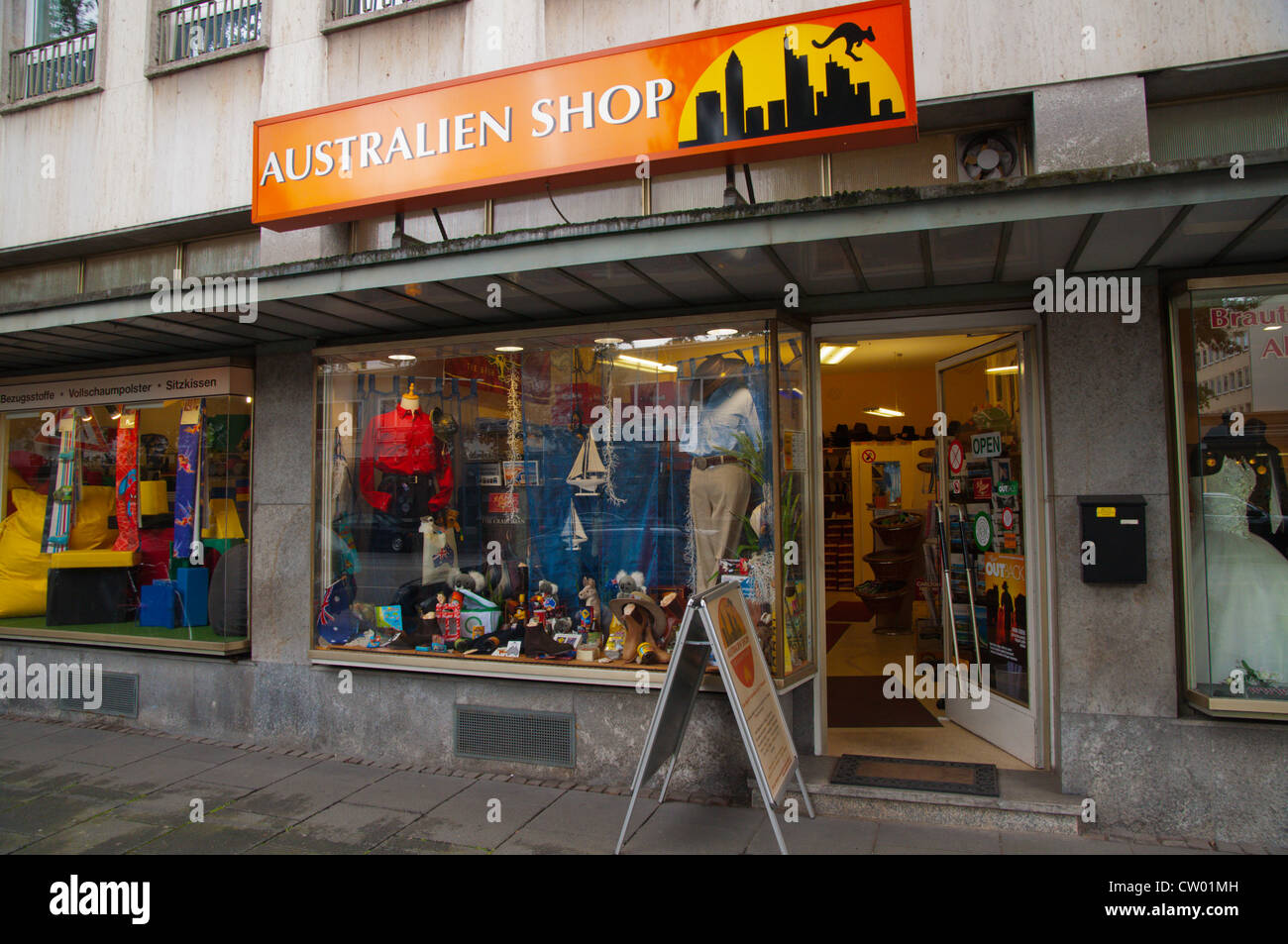 Shop selling Australian products central Frankfurt am Main city state