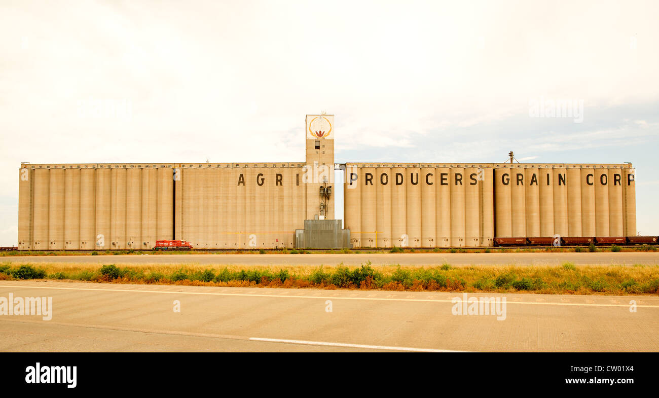 GRAIN SILO IN TEXAS PANHANDLE Stock Photo Alamy