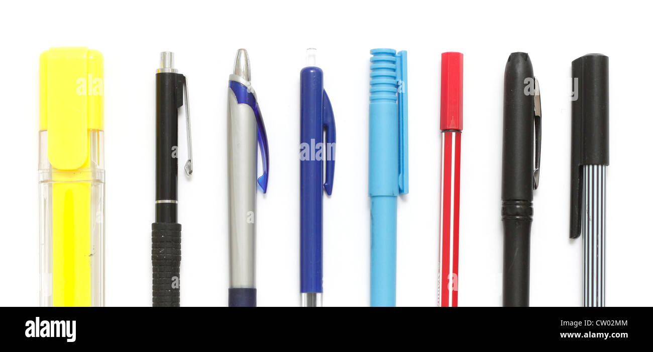 Different pens Stock Photo