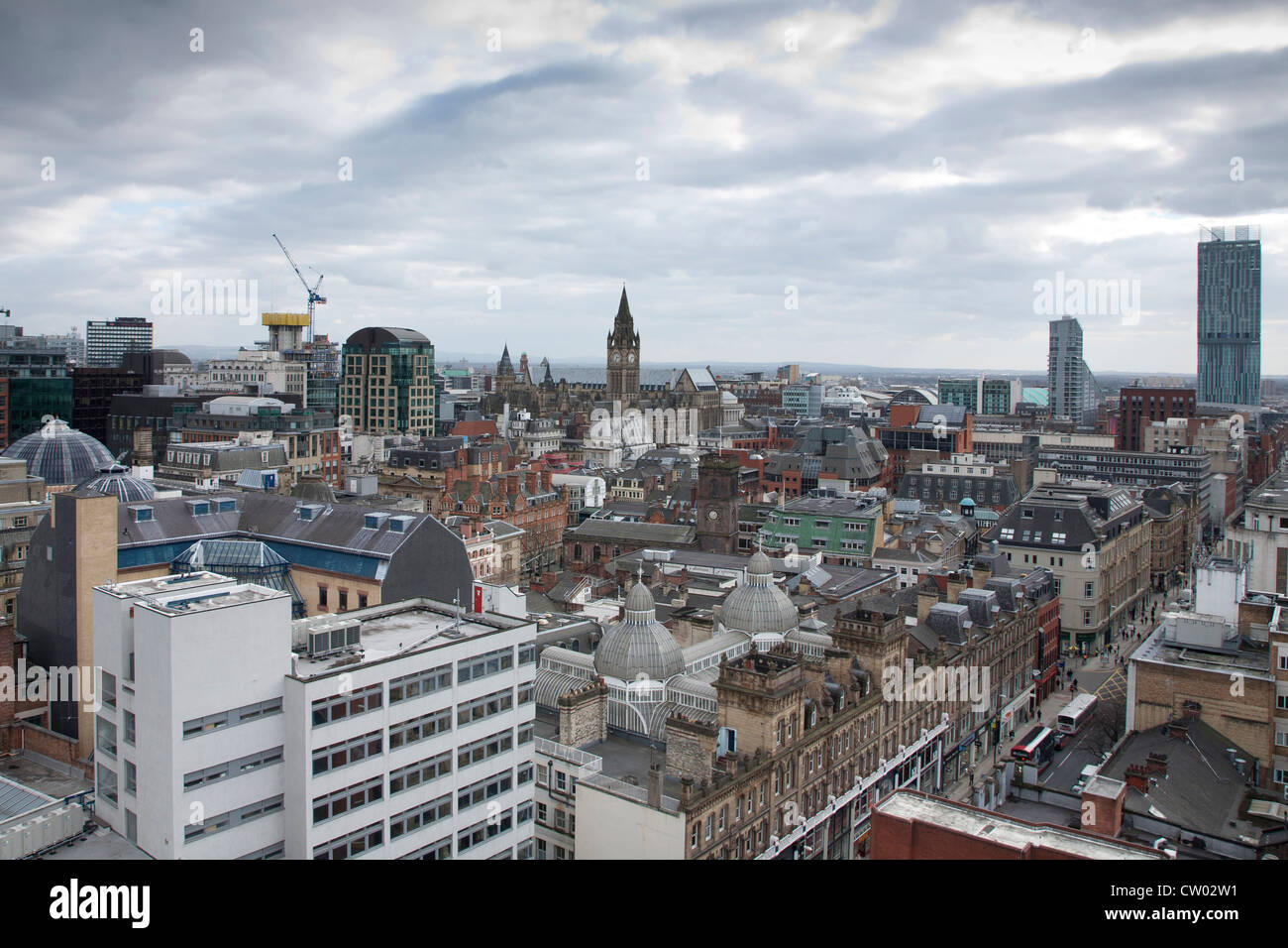 Manchester city skyline Stock Photo