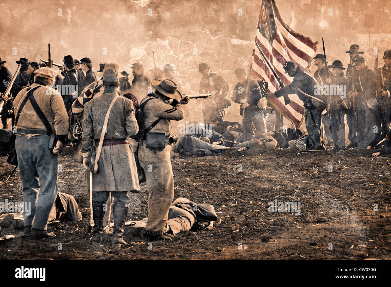 American Civil War Reenactment Stock Photo - Alamy