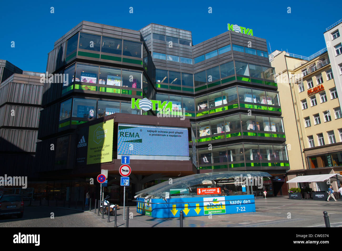 Kotva department store (1975) Revolucni street Stare mesto the old town