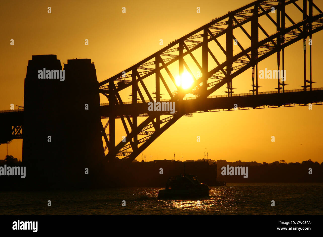 Sydney Harbour Bridge at Sunset Sydney Australia Stock Photo - Alamy