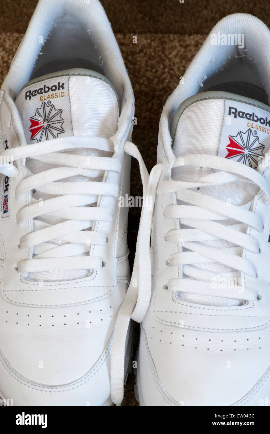A White Pair Of Reebok Classic Training Shoes Photo - Alamy