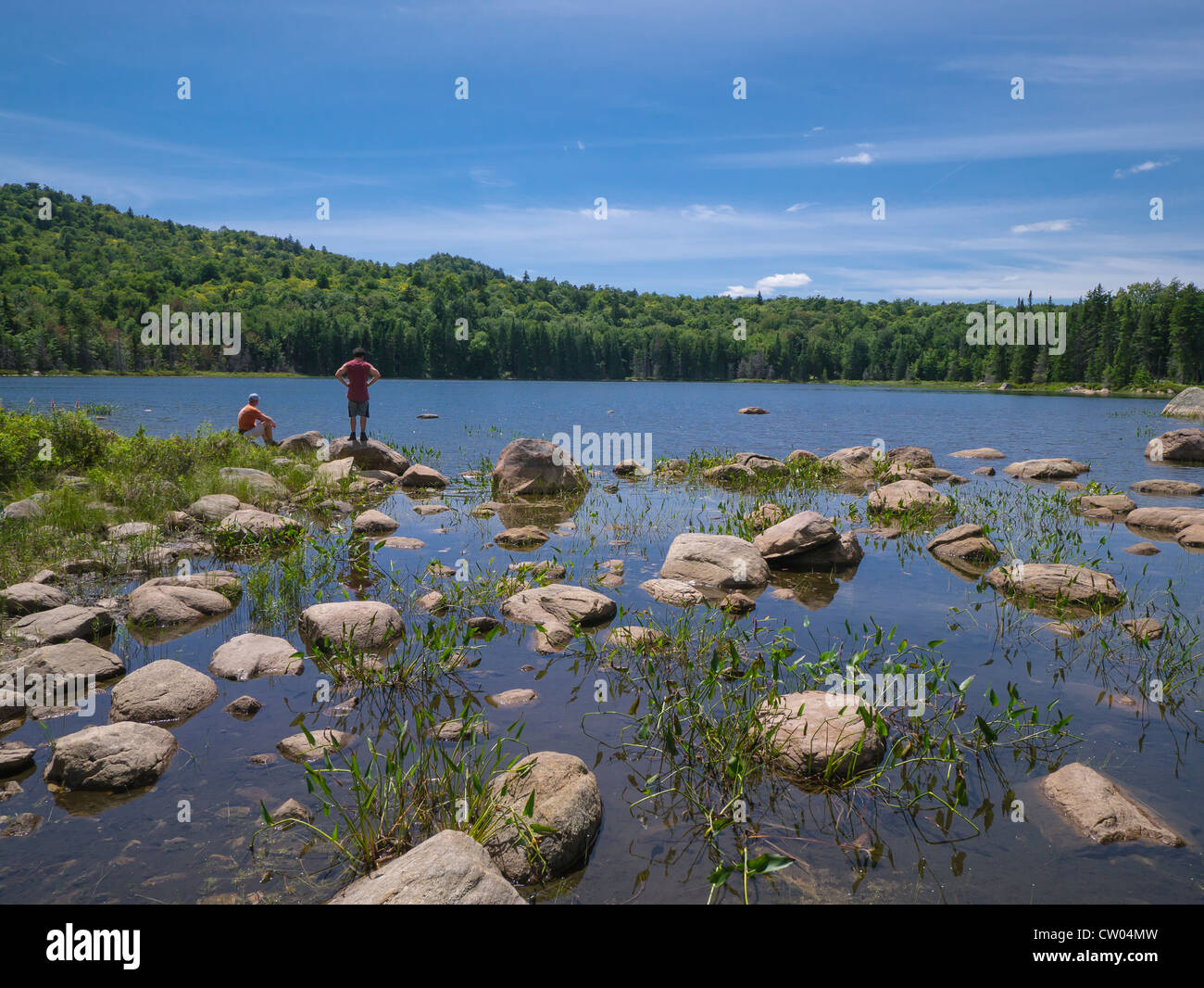 Sis Lake near Eagle Bay in the Adirondack Mountains of New York State