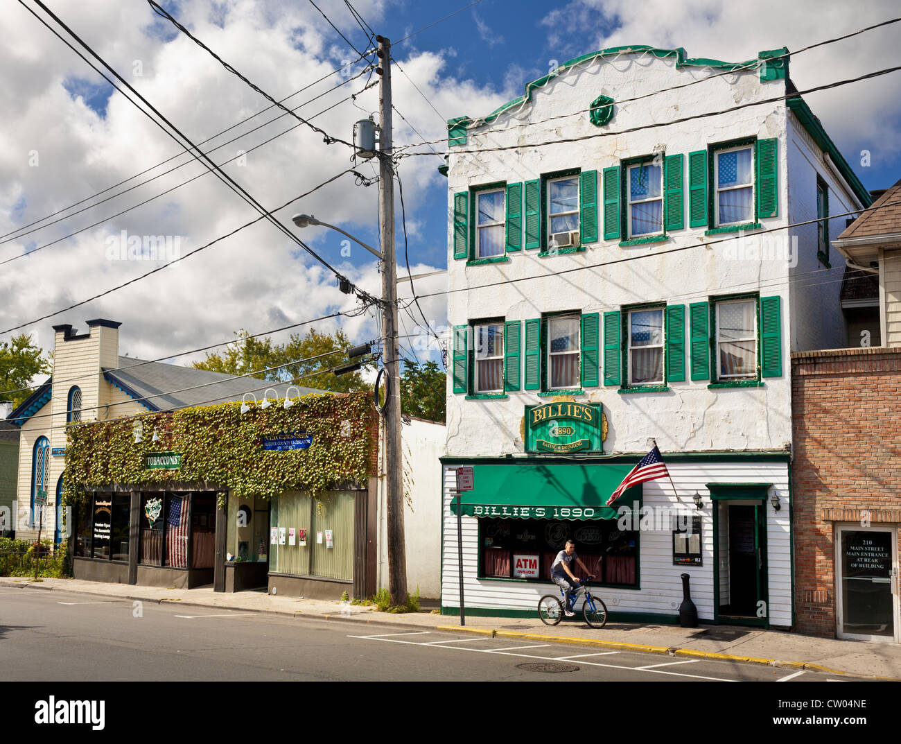 Downtown Port Jefferson, North Shore, Long Island, New York Stock Photo
