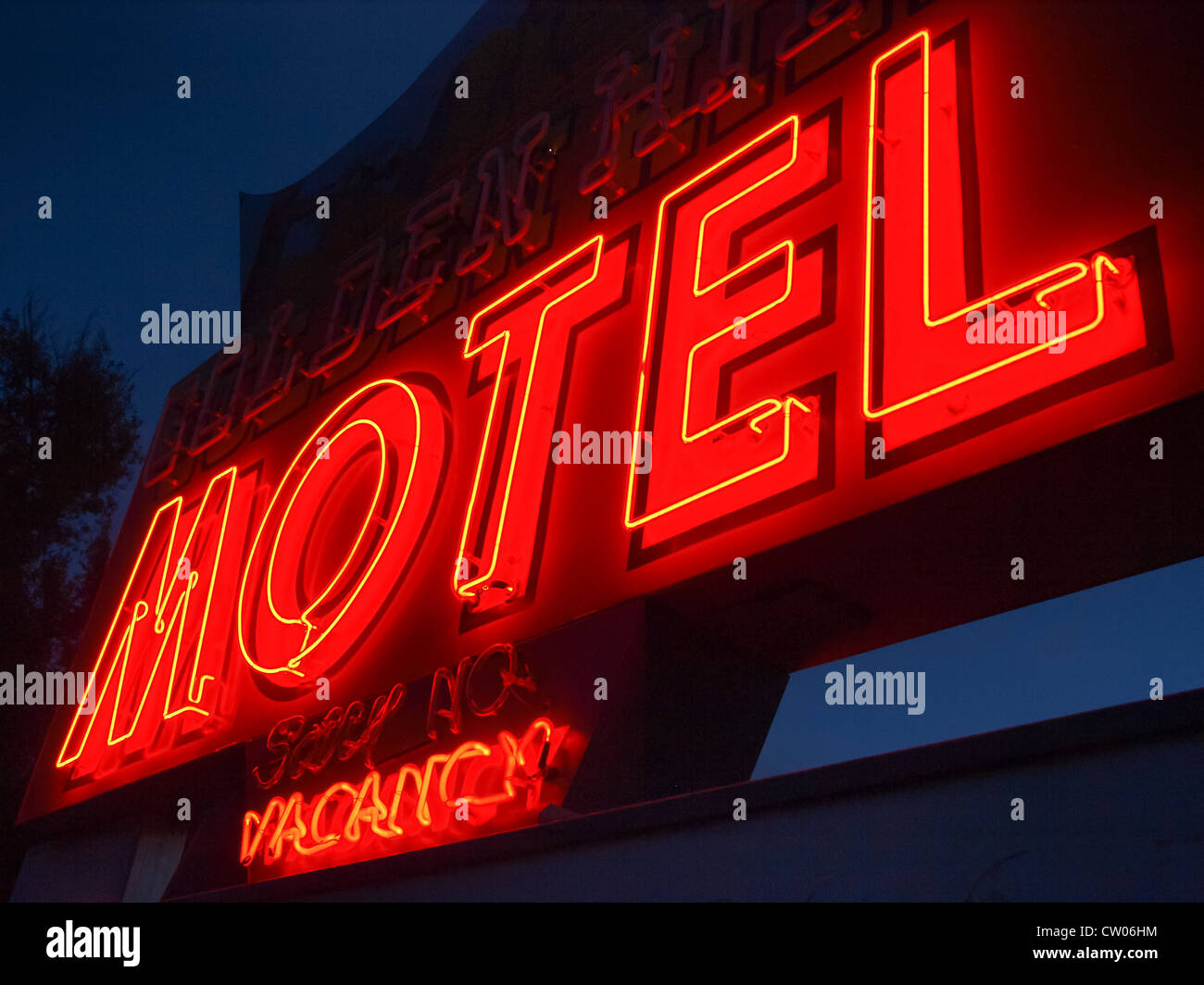 Motel sign night hires stock photography and images Alamy