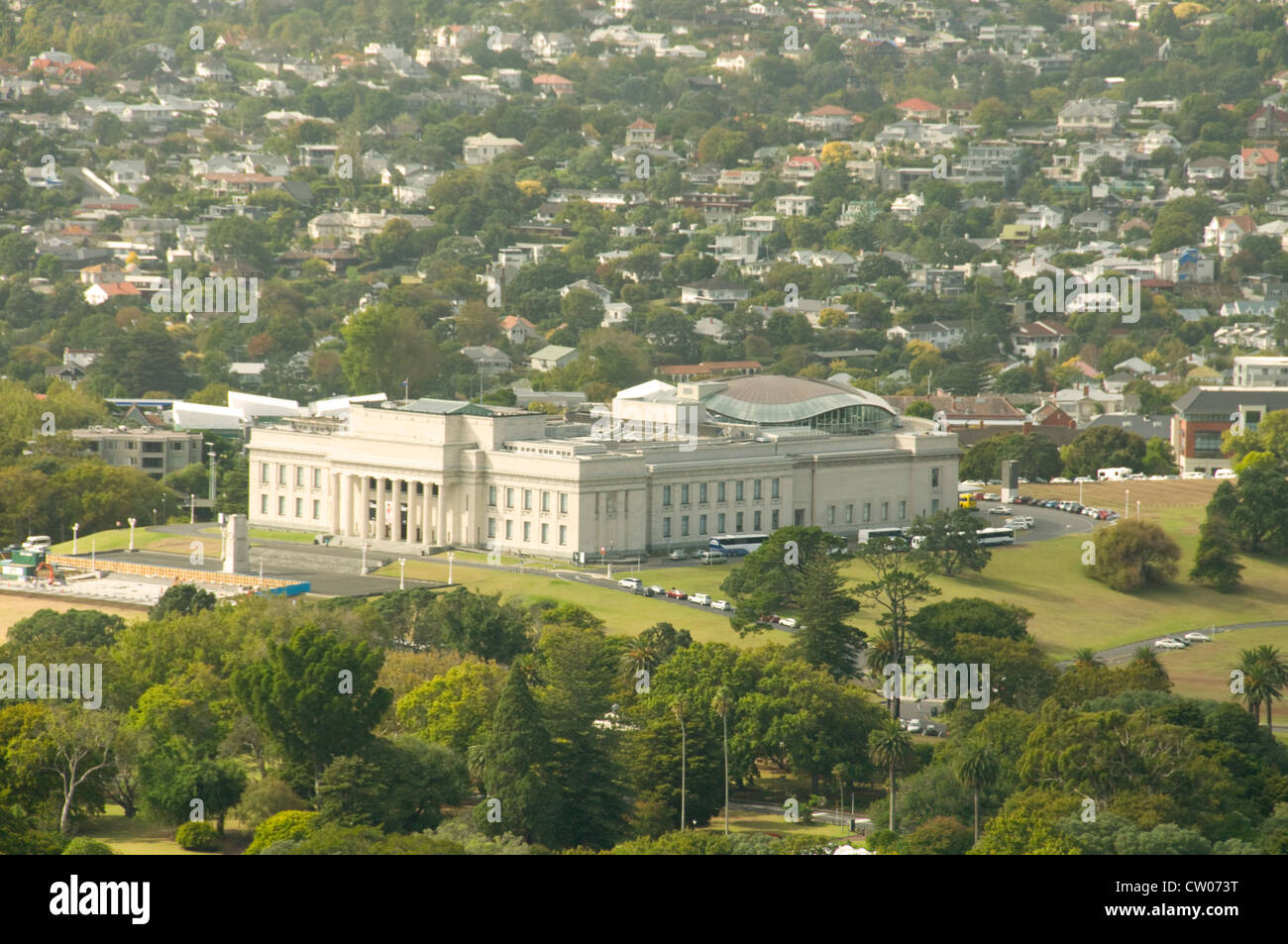 The Auckland War Memorial Museum in Domain Drive, Parnell, Auckland, New Zealand Stock Photo