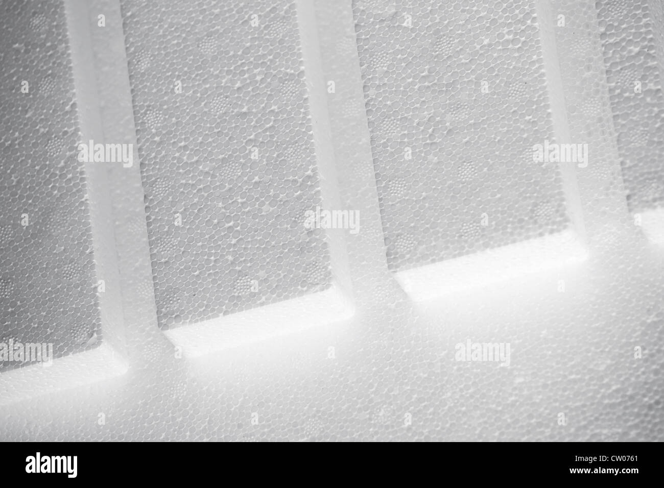 Abstract white Polystyrene structure background Stock Photo