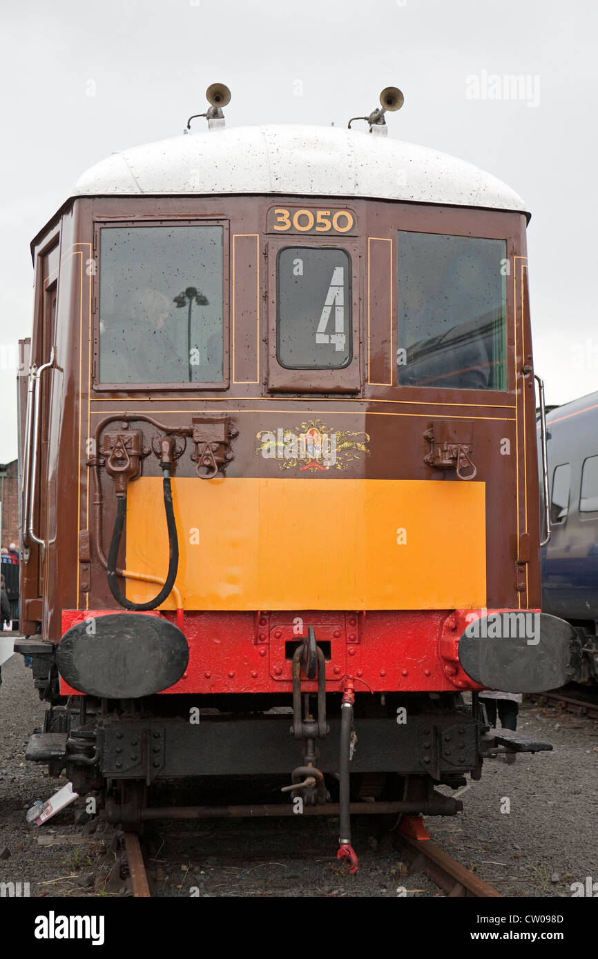 Brighton Belle Railway carriage at Railfest 2012 at the National Railway museum in York. Stock Photo