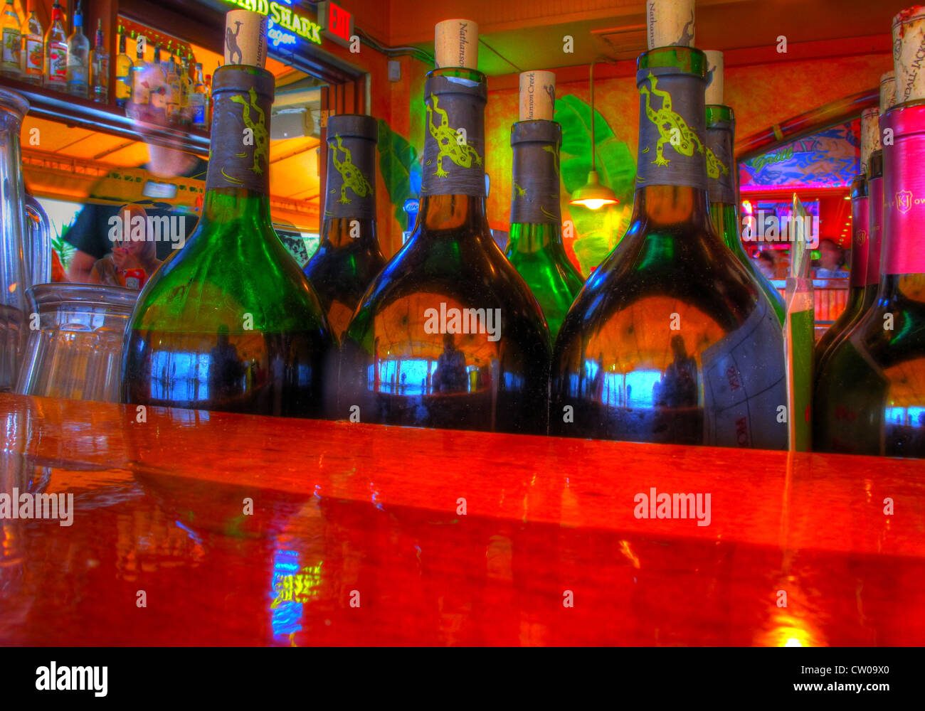 Wine Bottles Stock Photo