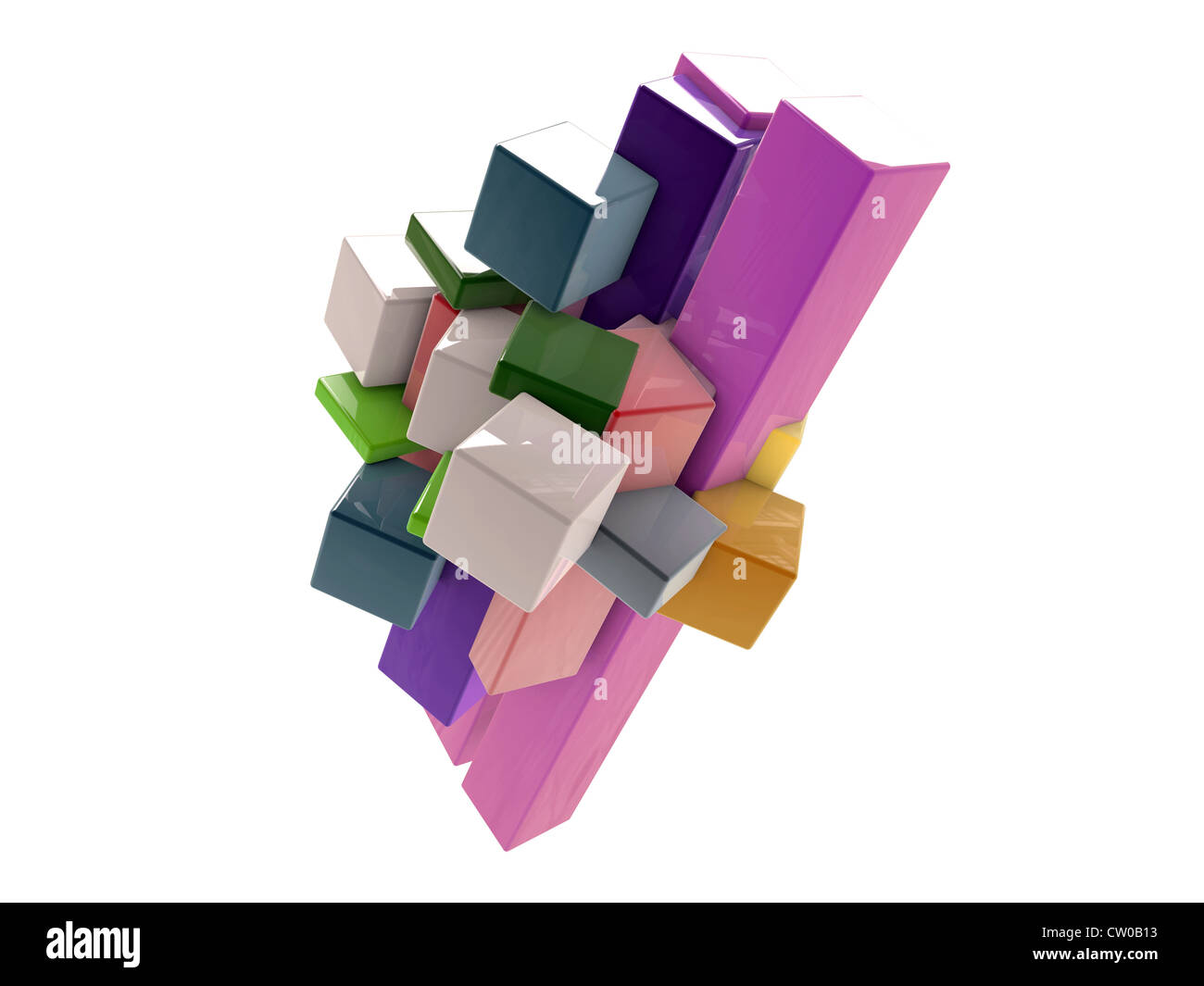 abstract shape isolated on white background Stock Photo - Alamy