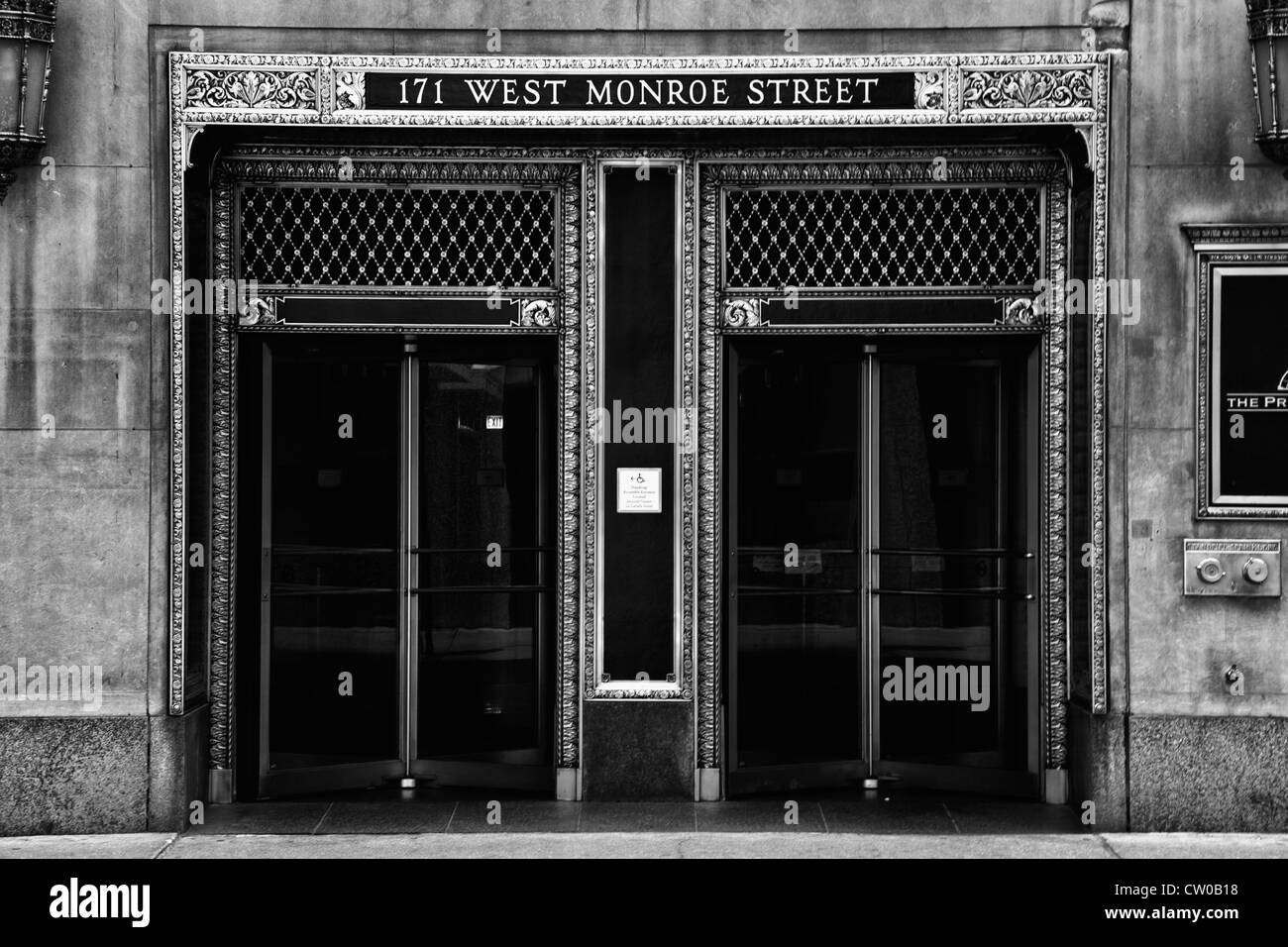 michigan avenue entrance in chicago Stock Photo Alamy