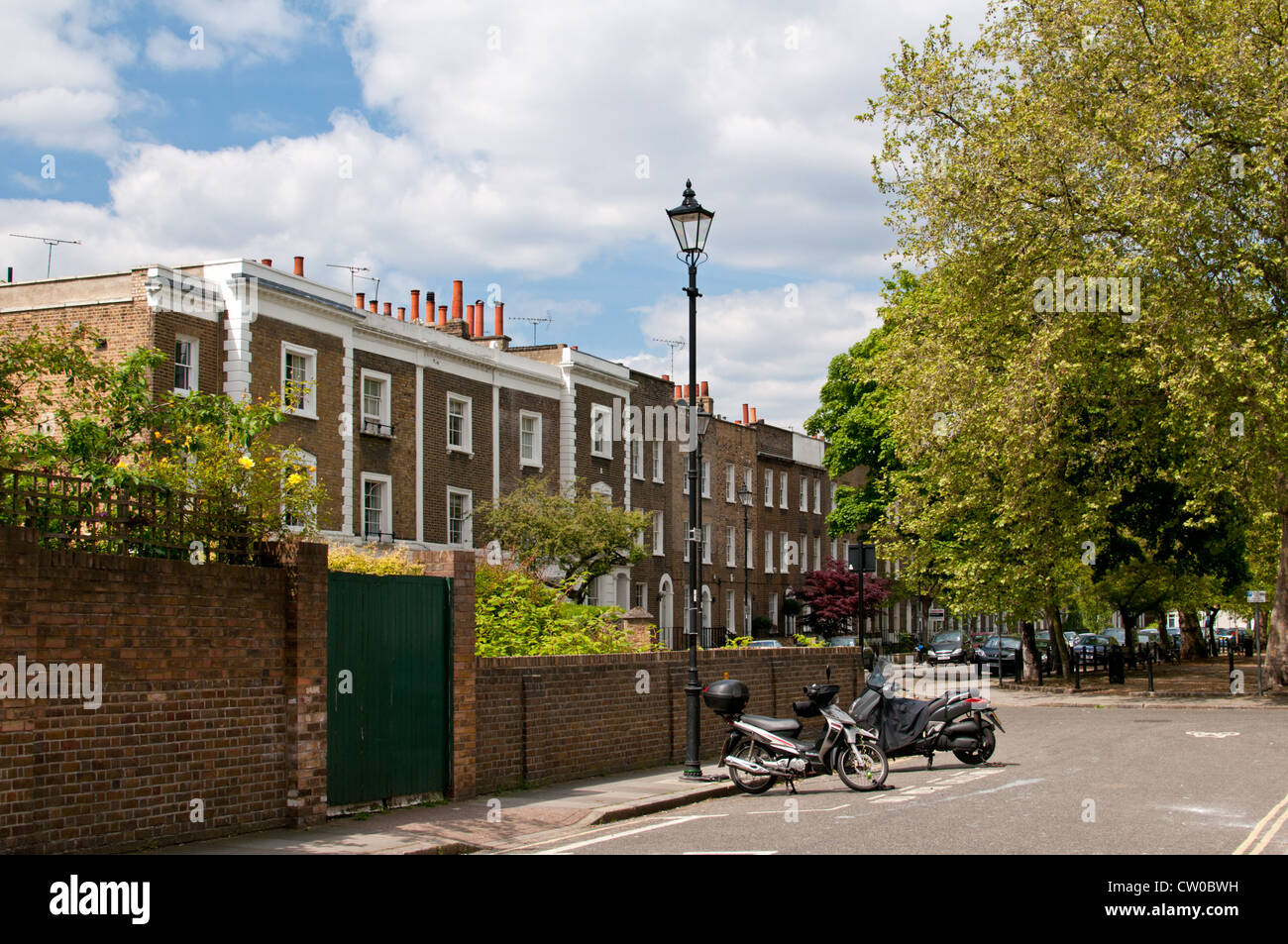 Cleaver Square in the leafy London suburb, UK Stock Photo Alamy