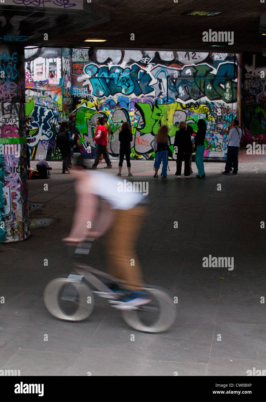 Youth culture. London Southbank. Stock Photo