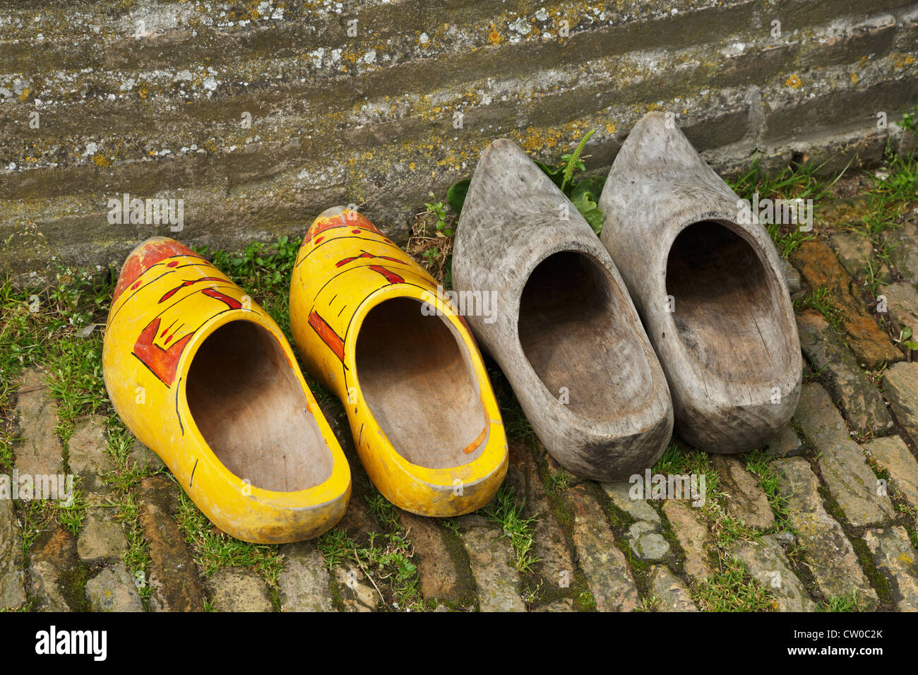 Traditional wooden shoes in the Netherlands Stock Photo Alamy