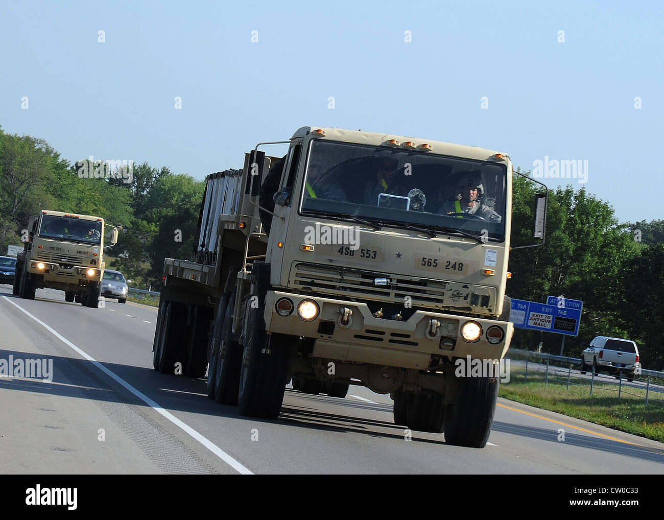 Trucks of army camp hi-res stock photography and images - Alamy