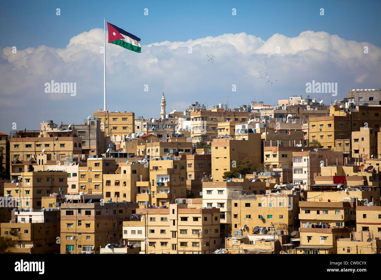 Downtown Amman Jordan Middle East viewed from the Citadel Stock Photo -  Alamy