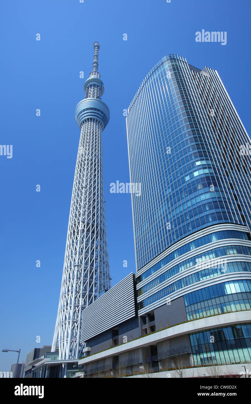 Tokyo sky tree, Japanese radio tower Stock Photo