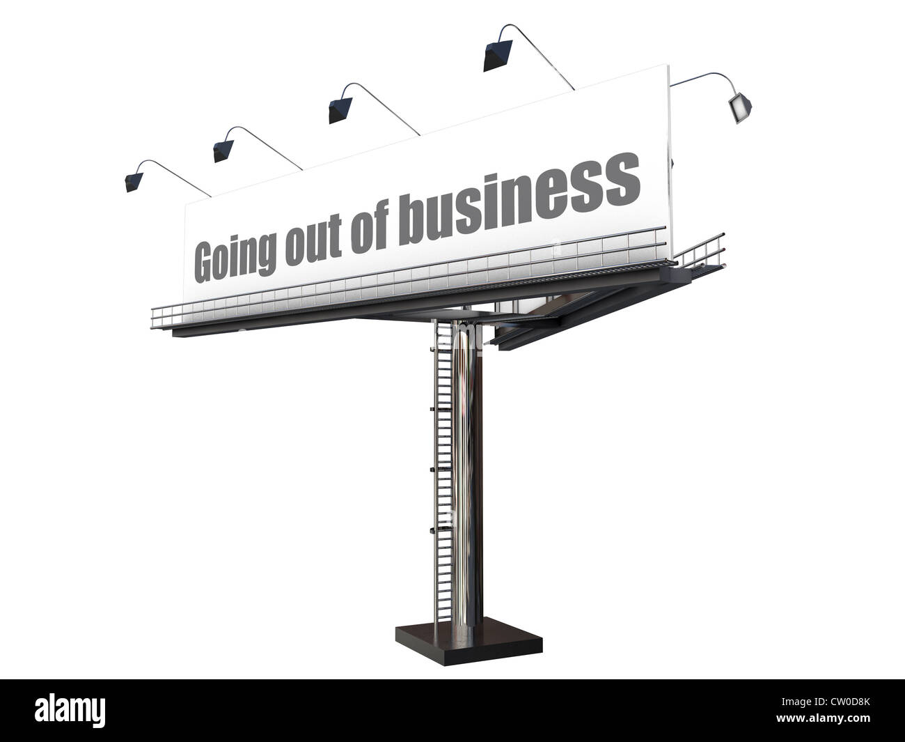 billboard isolated on white background Stock Photo - Alamy
