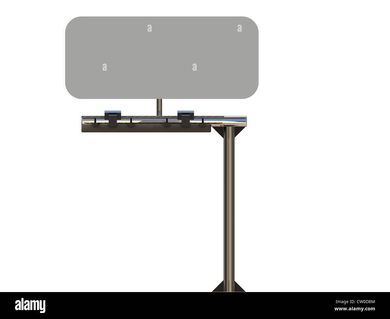 blank billboard isolated on white background Stock Photo - Alamy