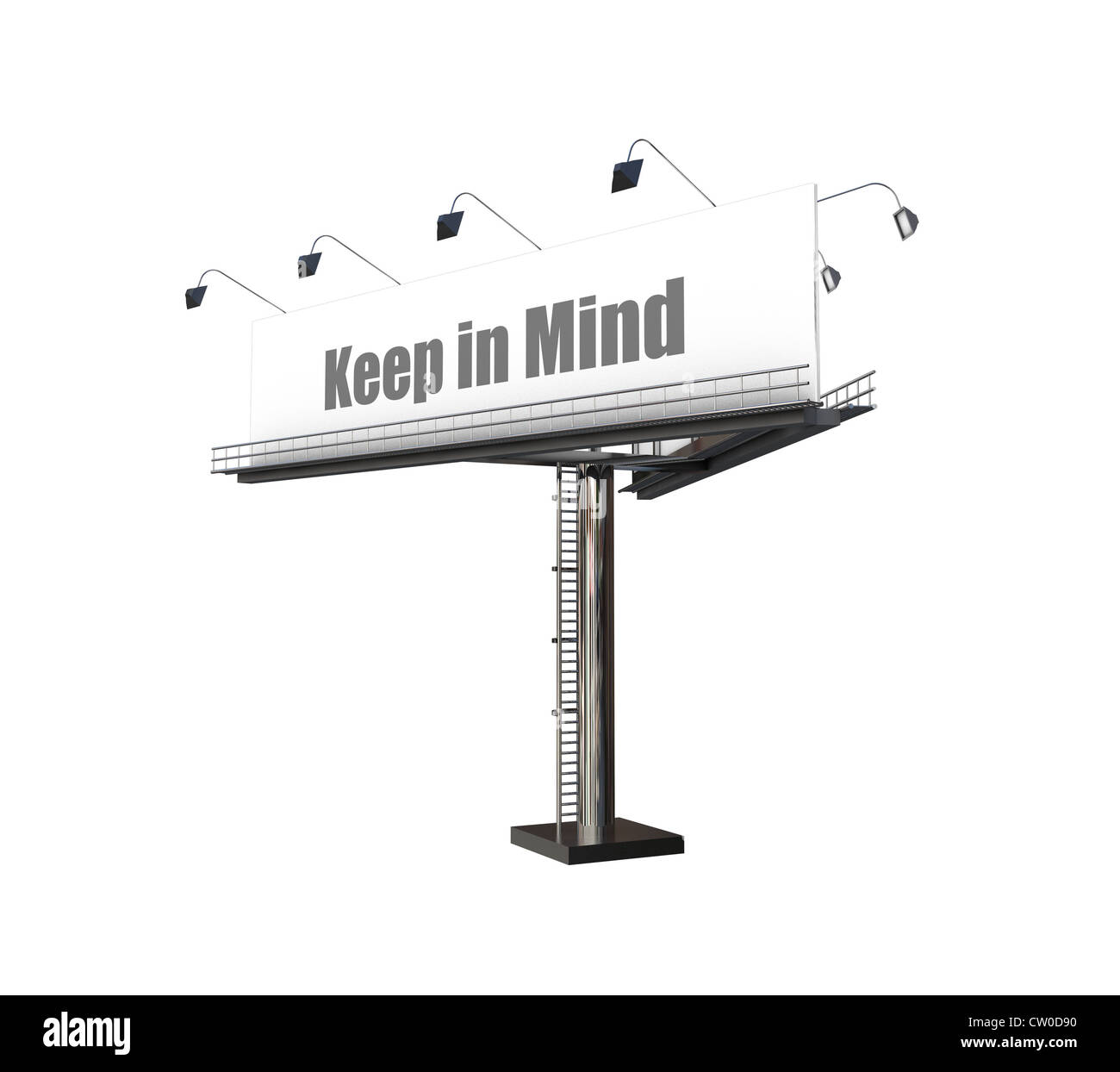 billboard isolated on white background Stock Photo - Alamy