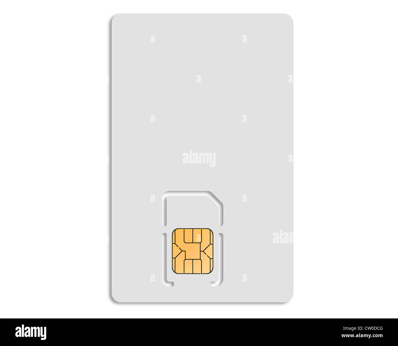 blank sim card isolated on white background Stock Photo Alamy