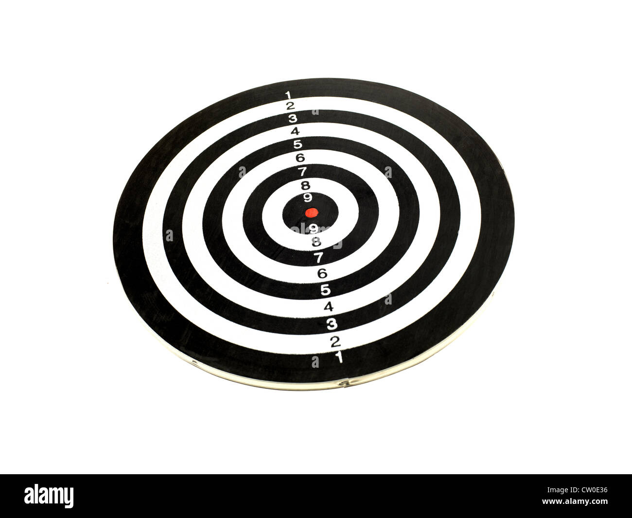 A target isolated against a white background Stock Photo - Alamy