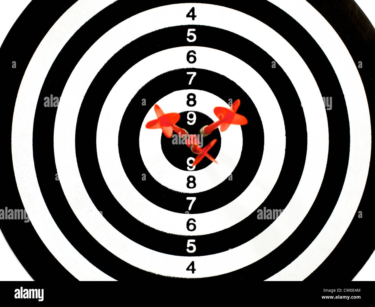 A target isolated against a white background Stock Photo - Alamy