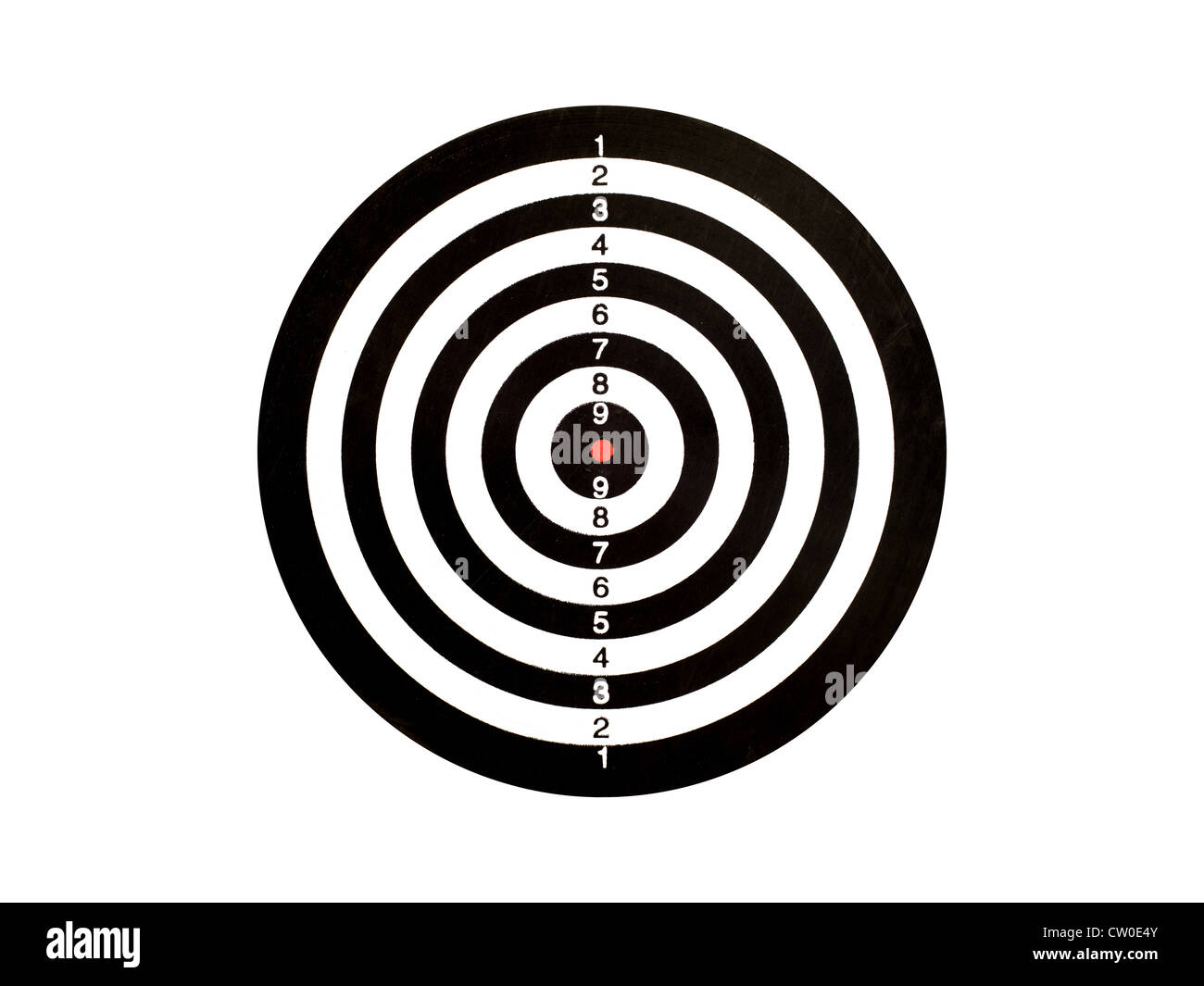 A target isolated against a white background Stock Photo - Alamy