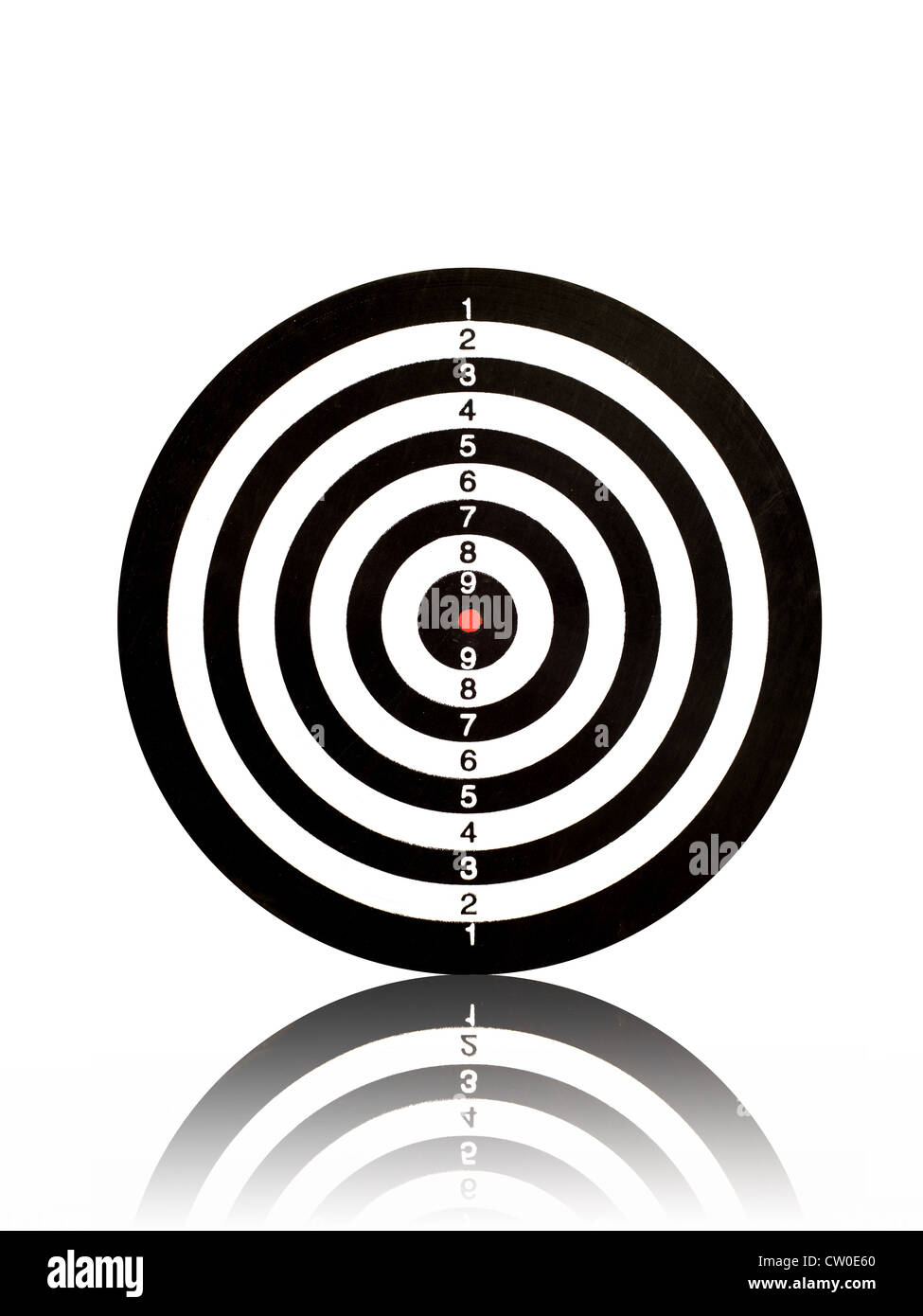 A target isolated against a white background Stock Photo - Alamy