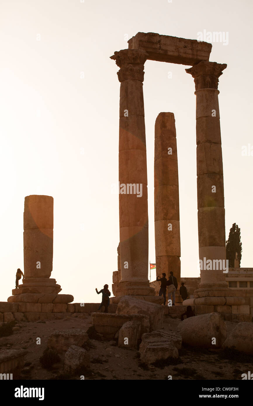 Citadel Amman Jordan Stock Photo