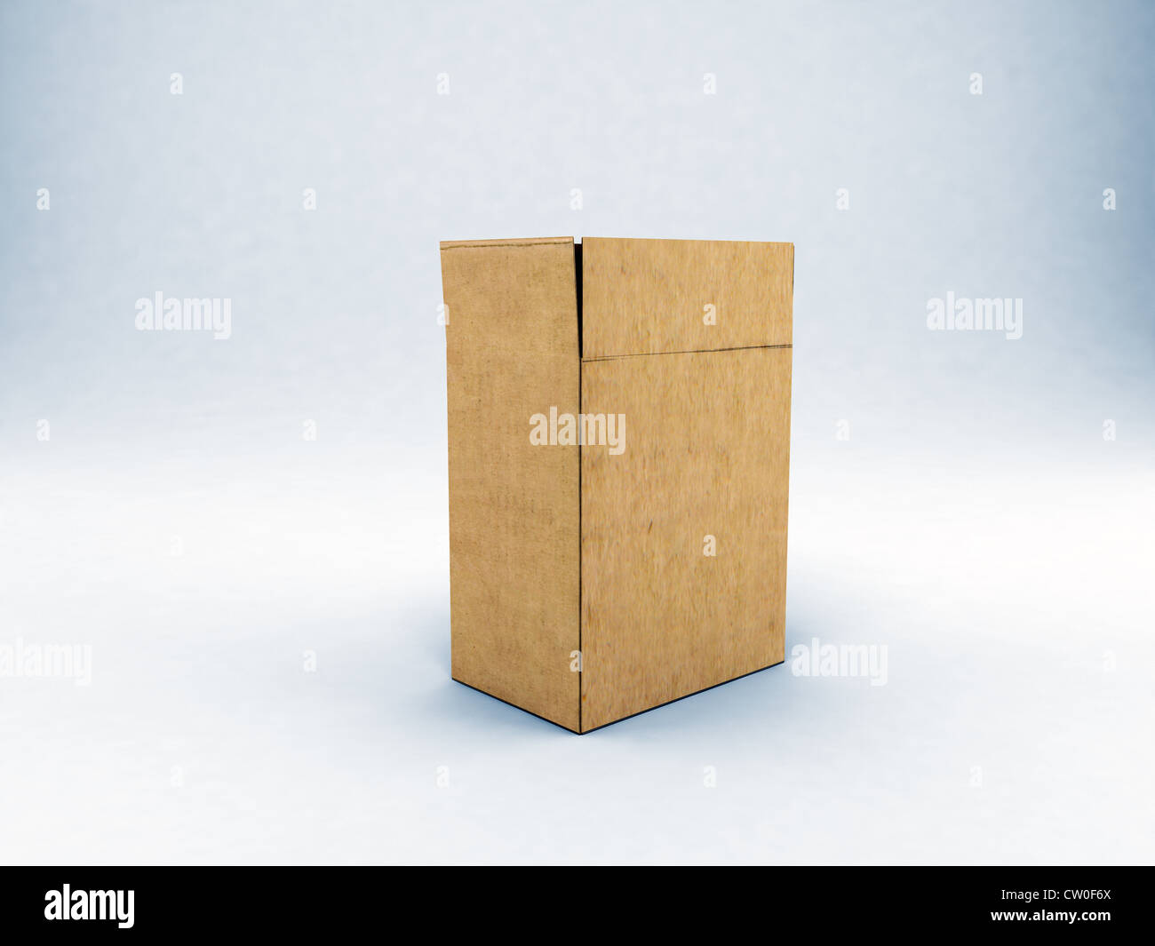cardboard box isolated on white background Stock Photo - Alamy