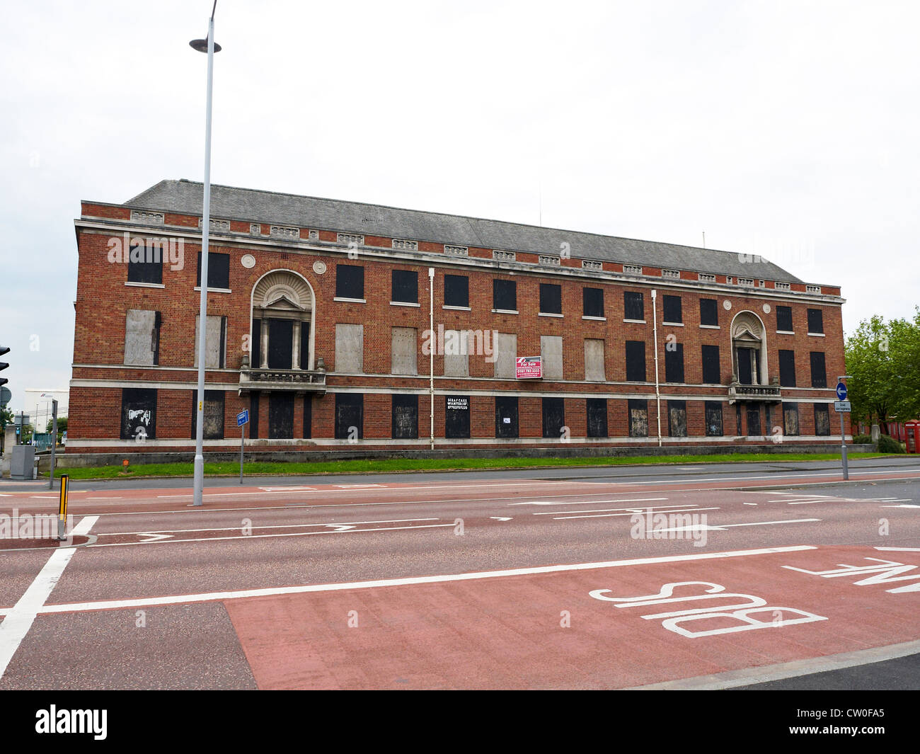 Former HQ Police station on Crescent in Salford UK Stock Photo - Alamy