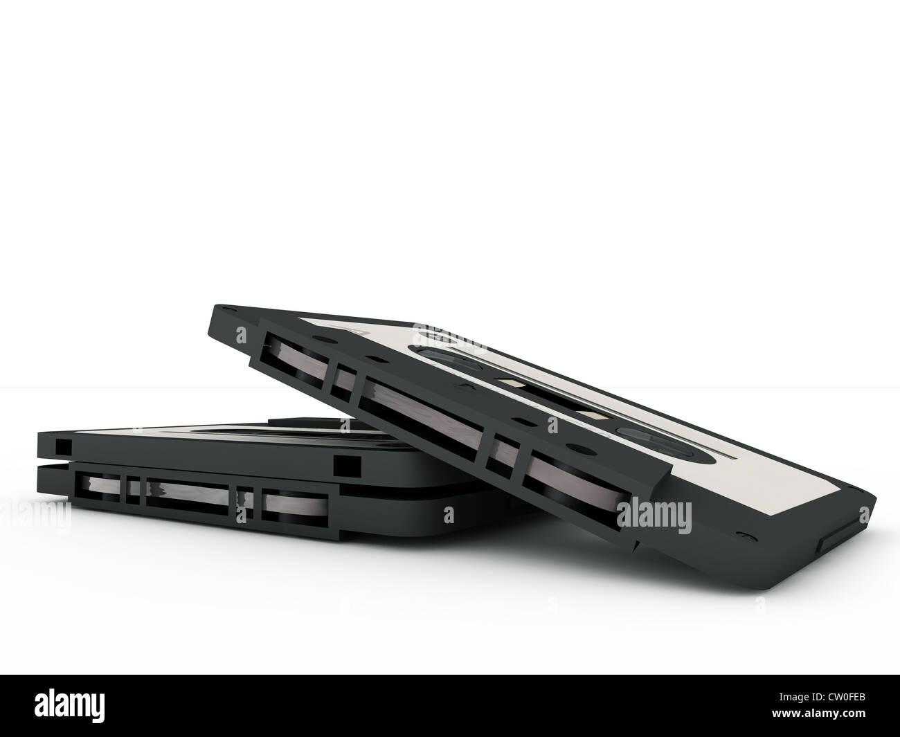 cassette tapes isolated on white background Stock Photo - Alamy